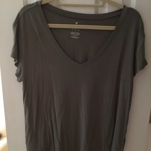 American Eagle Army Green Soft & Sexy Favorite T